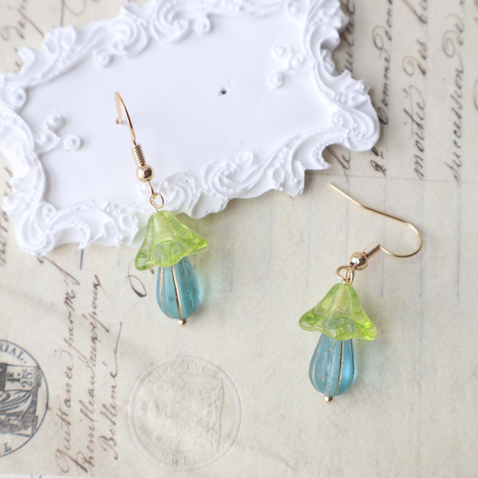 Colorful Mushroom Earrings