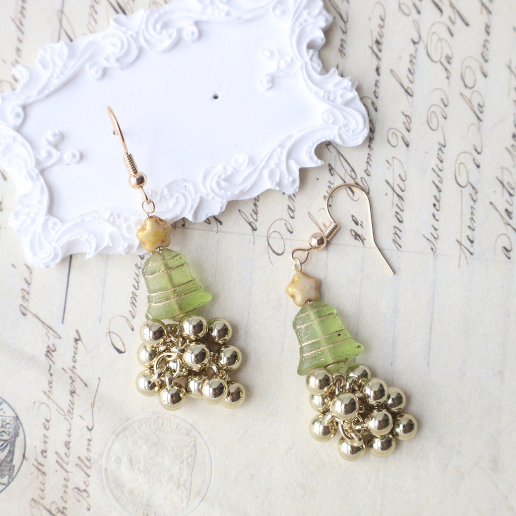 Bell Bead Dangle Earrings