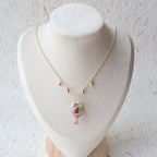 Wax Apple Bouquet Necklace