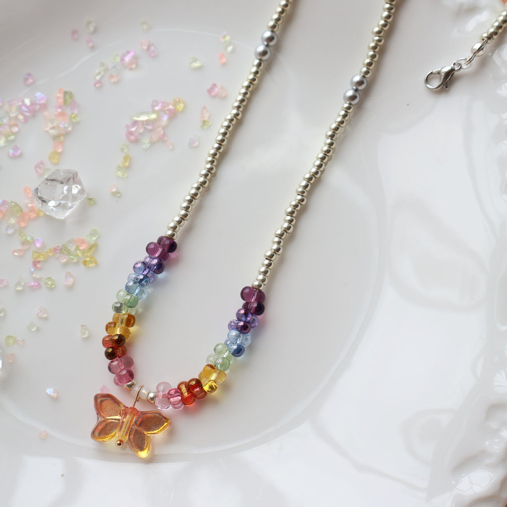 Sunset Butterfly Necklace