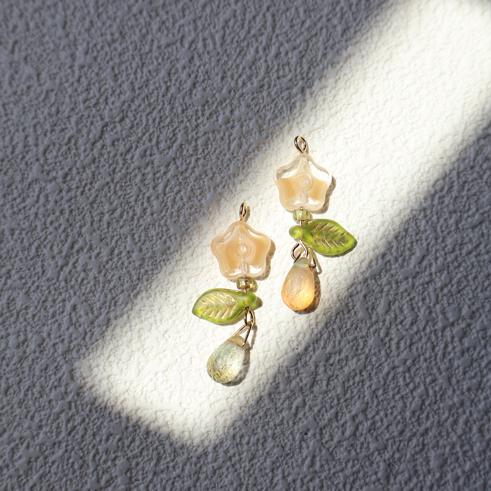 Handmade milk tea pastel drop earrings – Jouvi
