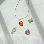 Handmade golden whimsy charm necklace – Jouvi