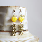 Handmade apple glow dangle earrings – Jouvi