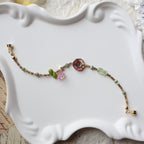 Blush Brown Blossom & Little Fish Bracelet