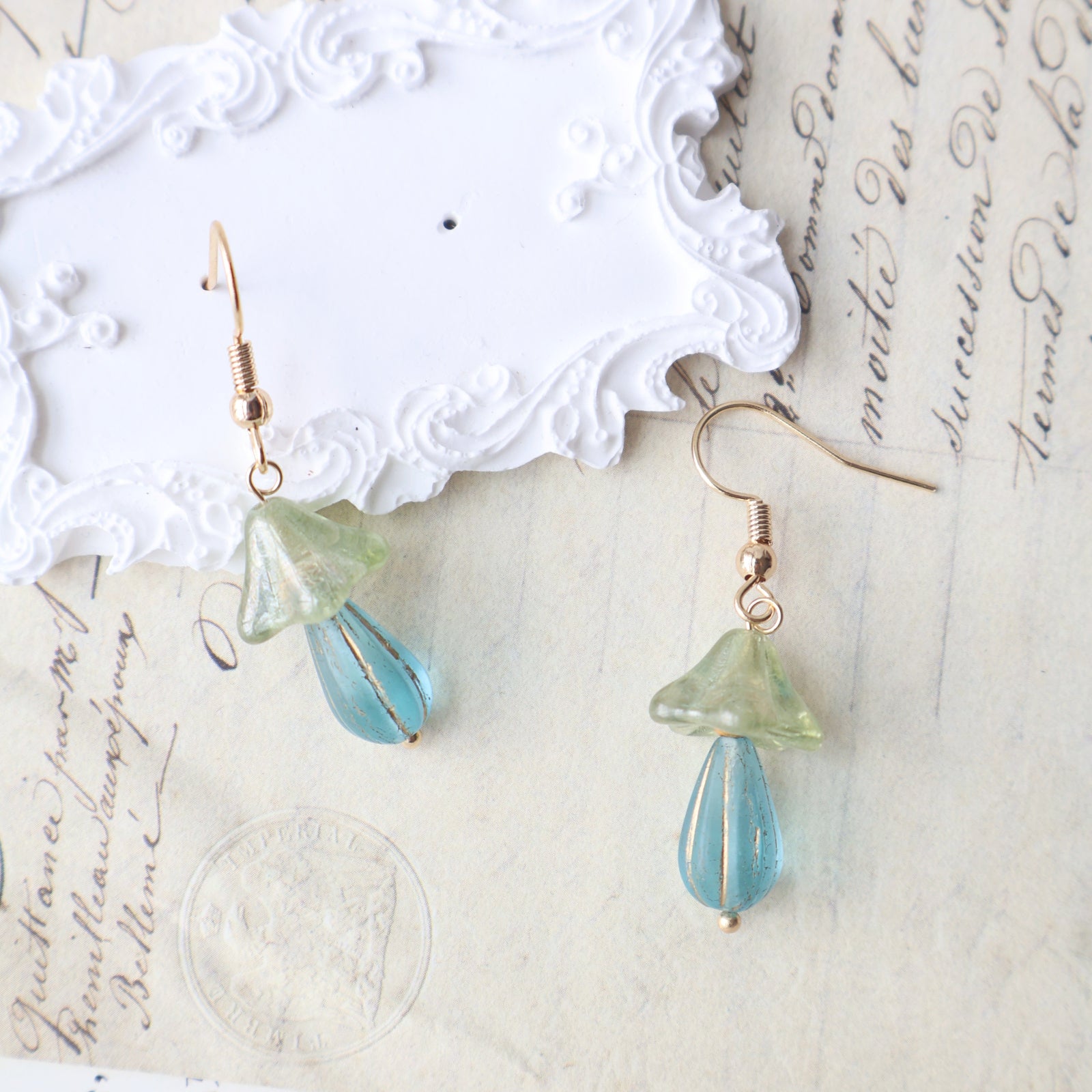 Colorful Mushroom Earrings